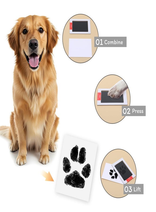 Neyauo Paw Print Frame Kit, Dog/Cat Paw Print Kit Keepsake, Inkless Ink Pad & Soft Clay for Pets, Pet Paws Prints Impression Kits, Wooden Pet Memorial Frame,DIY Dog Lover Gifts - Image 5